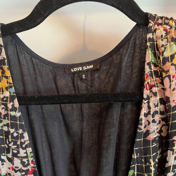 Love Sam long multi colored floral boho dress size small - Picture 3 of 7